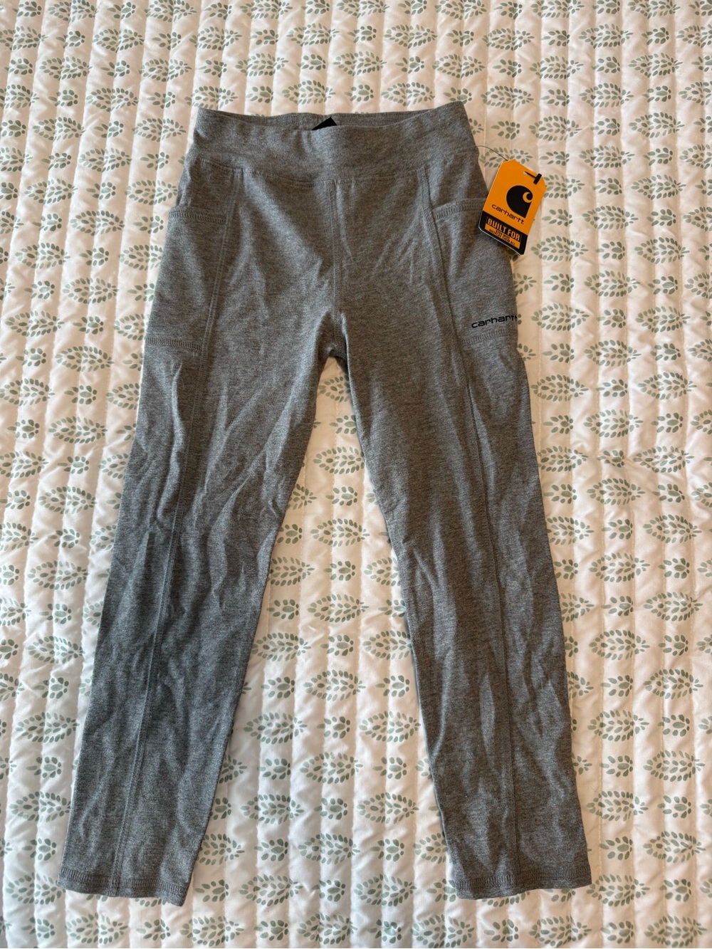 Carhartt Heather Gray Active Leggings with Logo